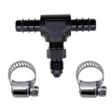 Load image into Gallery viewer, Nitrous Express 5/16 Fuel T 5/16 Hose Barb to 4AN Male, product view 3