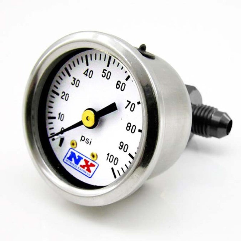 Nitrous Express Fuel Pressure Gauge (0-100 PSI w/Manifold), product view 1