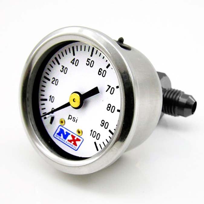 Nitrous Express Fuel Pressure Gauge (0-100 PSI w/Manifold), product view 5