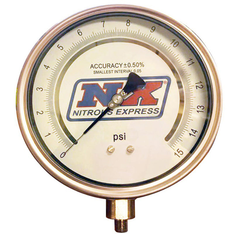 Nitrous Express 6 Certified Pressure Gauge Only (Gauge From P/N 15529), product view 2