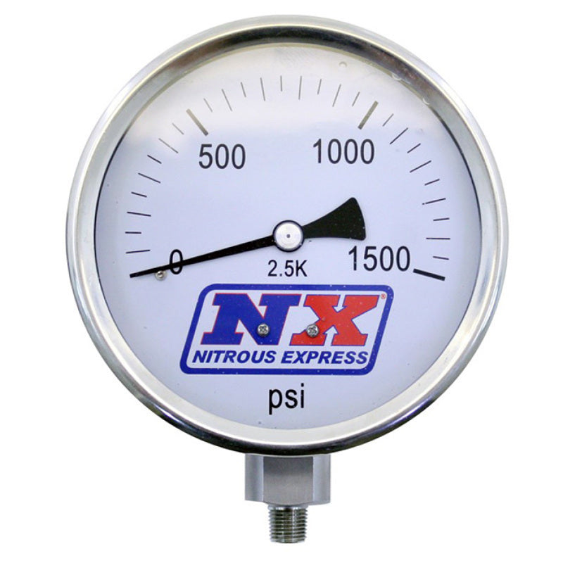 Nitrous Express Nitrous Pressure Gauge 4in-High Accuracy, product view 1