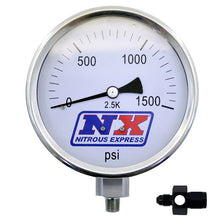 Load image into Gallery viewer, Nitrous Express Nitrous Pressure Gauge 4in-High Accuracy 4AN, product view 5