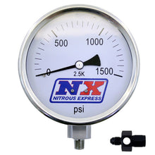 Load image into Gallery viewer, Nitrous Express Nitrous Pressure Gauge 4in-High Accuracy 6AN, product view 1