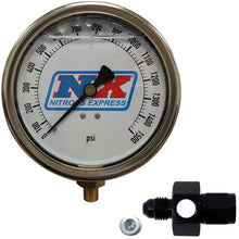 Load image into Gallery viewer, Nitrous Express Nitrous Pressure Gauge 4in-High Accuracy 6AN, product view 3