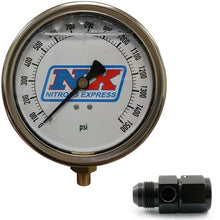 Load image into Gallery viewer, Nitrous Express Nitrous Pressure Gauge 4in-High Accuracy 8AN, product view 3