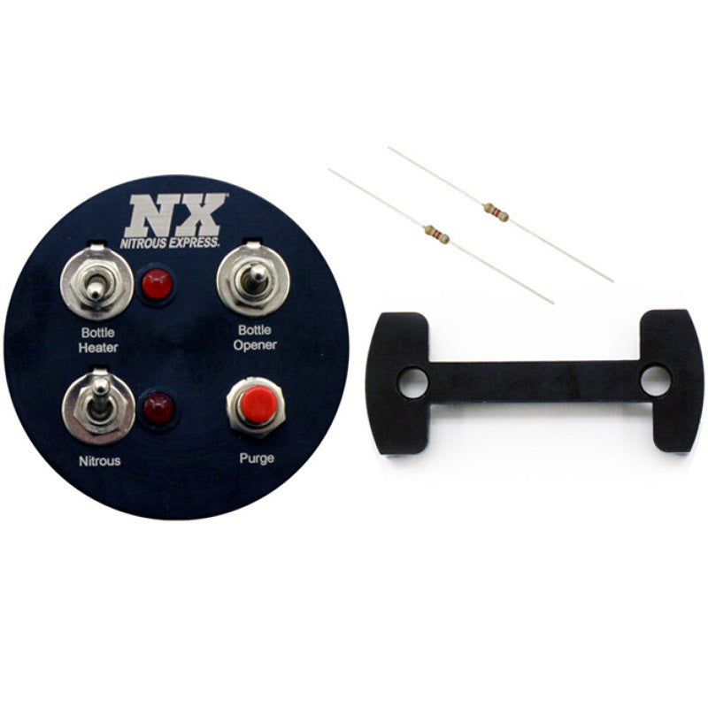 Nitrous Express Gauge Pod Switch Panel (For 2-1/16in Gauge Pods), product view 1