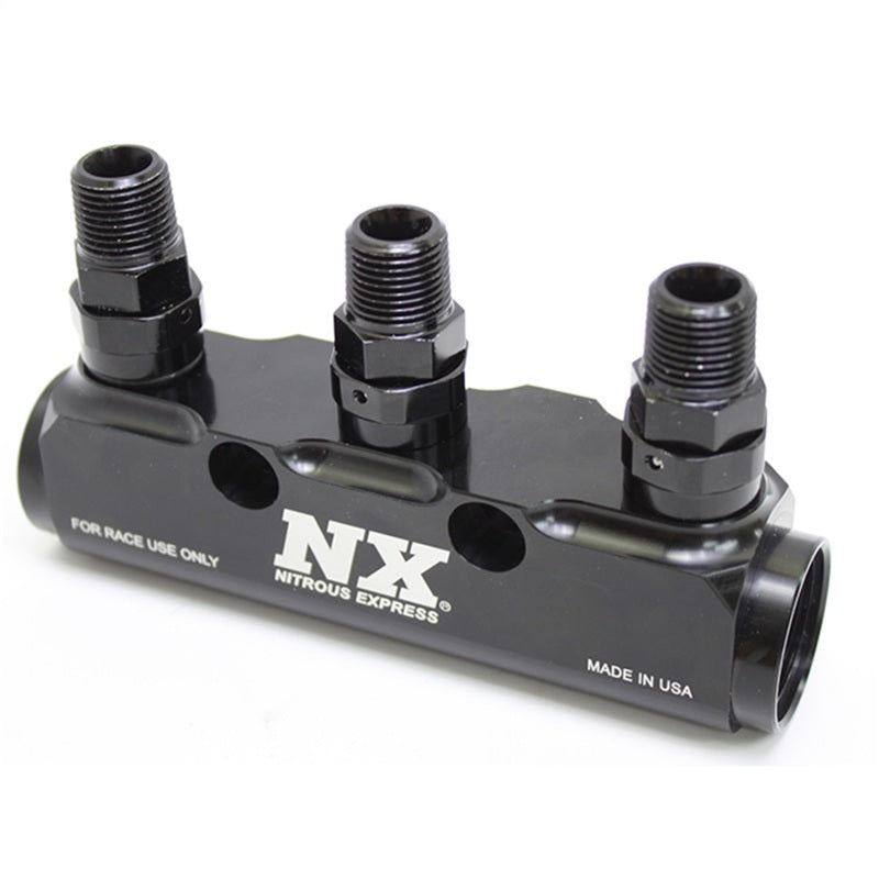 Nitrous Express Fuel Log 3 Port w/ Fittings, product view 1