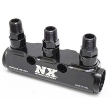 Load image into Gallery viewer, Nitrous Express Fuel Log 3 Port w/ Fittings, product view 1