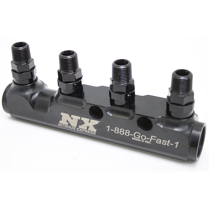 Nitrous Express Fuel Log 5 Port w/Fittings, product view 3