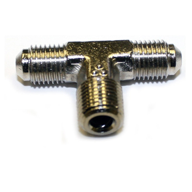 Nitrous Express 3AN Male x 1/8 NPT Straight T, product view 2
