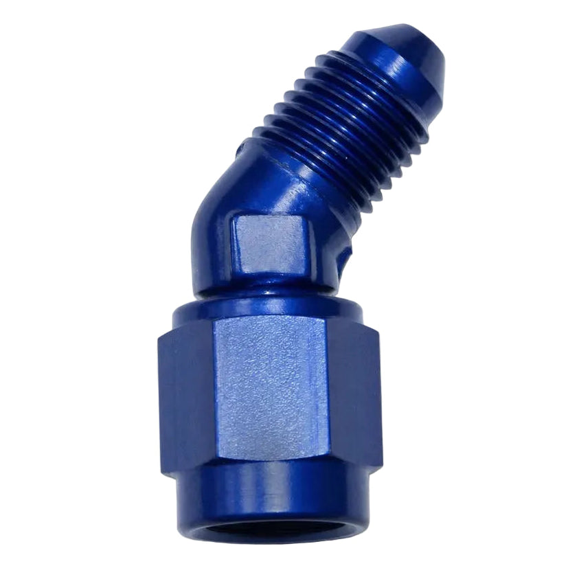 Nitrous Express 3AN Male x 45 -3 Female Swivel - Blue, product view 1