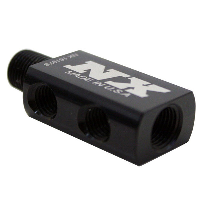 Nitrous Express Compact Distribution Block w/Gauge Port, product view 5