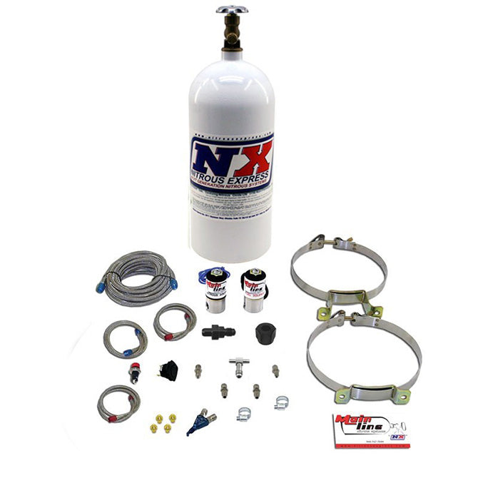 Nitrous Express Mainline EFI Single Nozzle Nitrous Kit w/10lb Bottle, product view 2