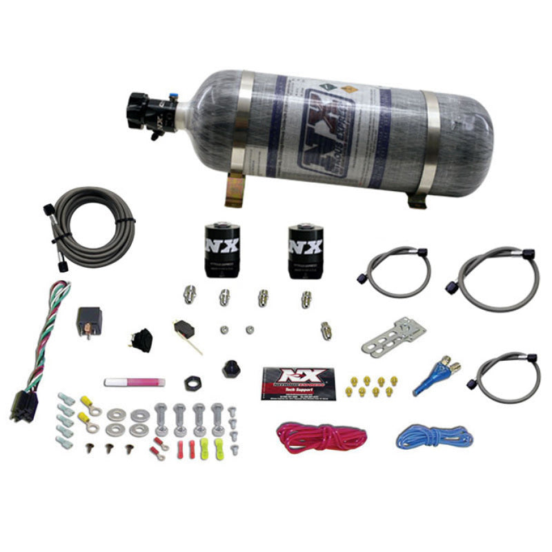 Nitrous Express Ford EFI Race Single Nozzle Nitrous Kit (100-250HP) w/Composite Bottle, product view 2