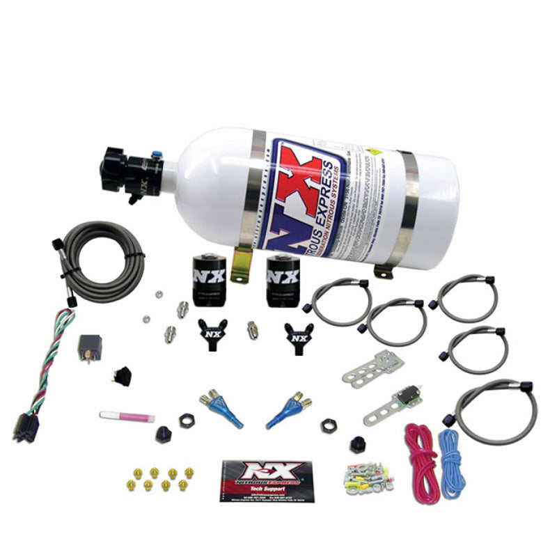 Nitrous Express Ford EFI Dual Nozzle Nitrous Kit (100-300HP) w/10lb Bottle, product view 3