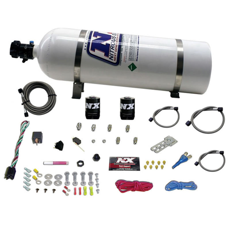 Nitrous Express GM EFI Race Single Nozzle Nitrous Kit (100-250HP) w/15lb Bottle, product view 3