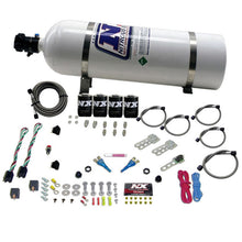 Load image into Gallery viewer, Nitrous Express GM EFI Dual Stage Nitrous Kit (50-150HP x 2) w/15lb Bottle, product view 1