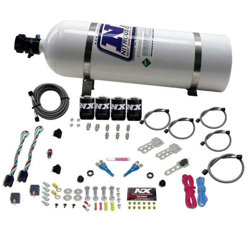 Nitrous Express GM EFI Dual Stage Nitrous Kit (50-150HP x 2) w/15lb Bottle, product view 2