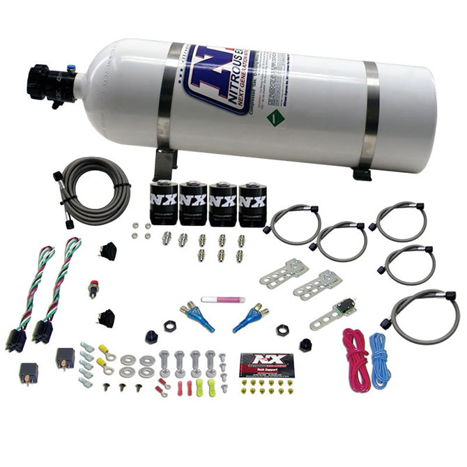Nitrous Express GM EFI Dual Stage Nitrous Kit (50-150HP x 2) w/15lb Bottle, product view 5