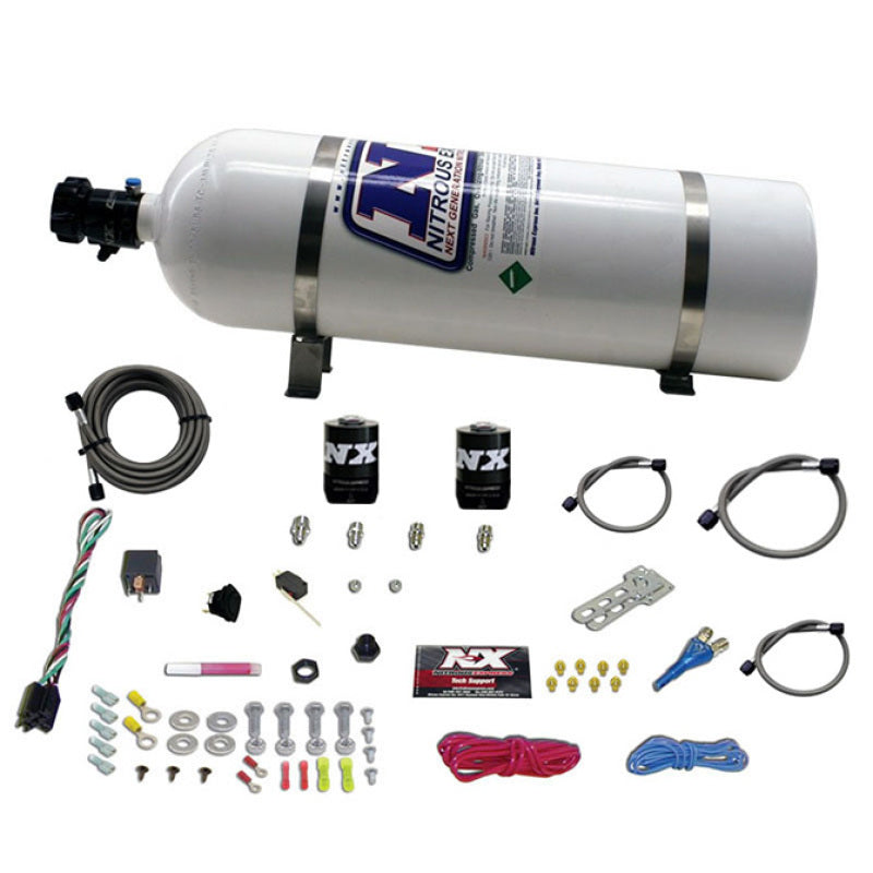 Nitrous Express Dodge EFI Race Single Nozzle Nitrous Kit (100-250HP) w/15lb Bottle, product view 1