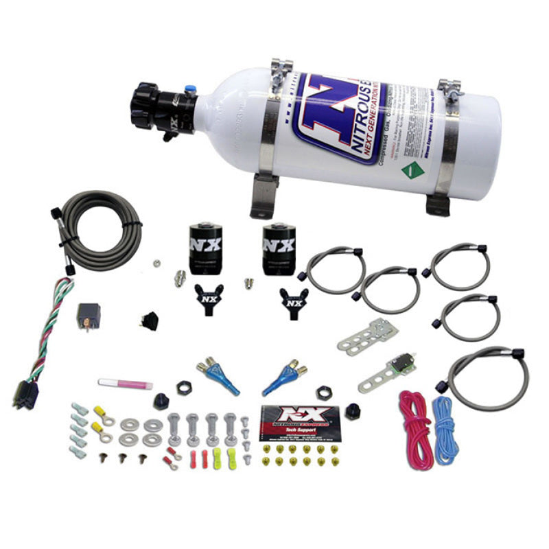 Nitrous Express 08-10 Dodge Viper EFI Dual Nozzle (100-300HP) w/5lb Bottle, product view 1
