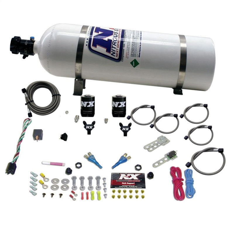 Nitrous Express 08-10 Dodge Viper EFI Dual Nozzle (100-300HP) w/15lb Bottle, product view 2