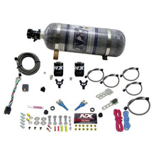 Load image into Gallery viewer, Nitrous Express Dual Nozzle Sport Compact Nitrous Kit (35-50-75HP) w/12lb Bottle, product view 2