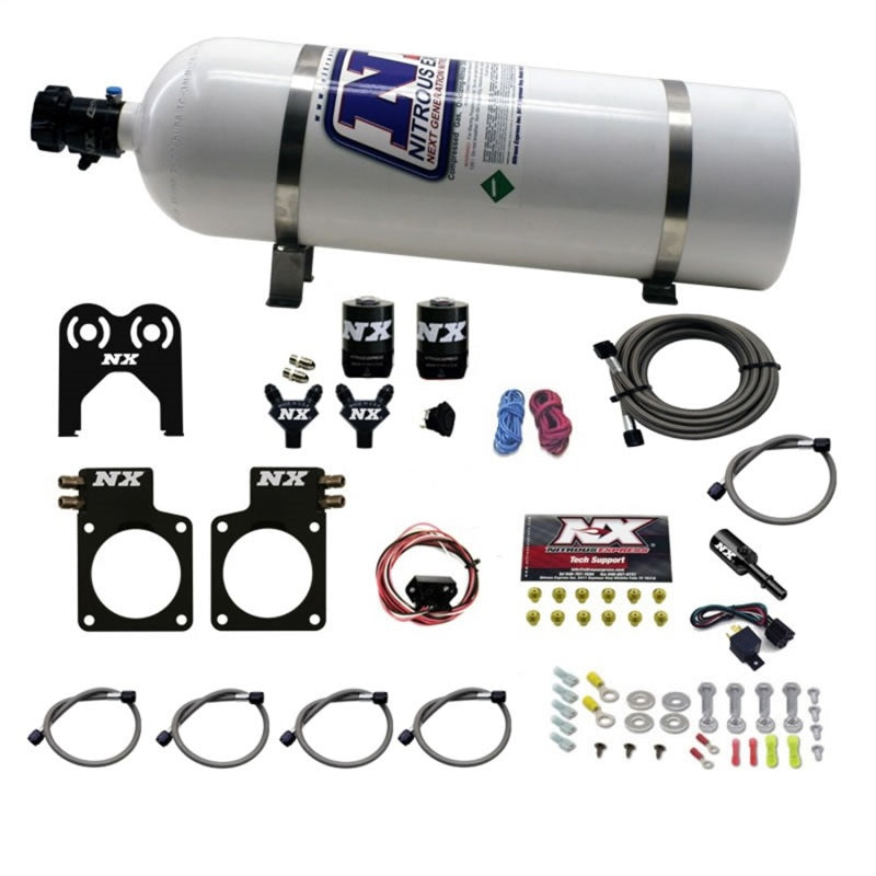 Nitrous Express Nissan GT-R Nitrous Plate Kit (35-300HP) w/15lb Bottle, product view 2