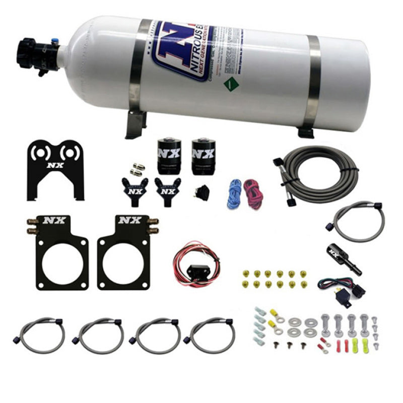 Nitrous Express Nissan GT-R Nitrous Plate Kit (35-300HP) w/15lb Bottle, product view 3
