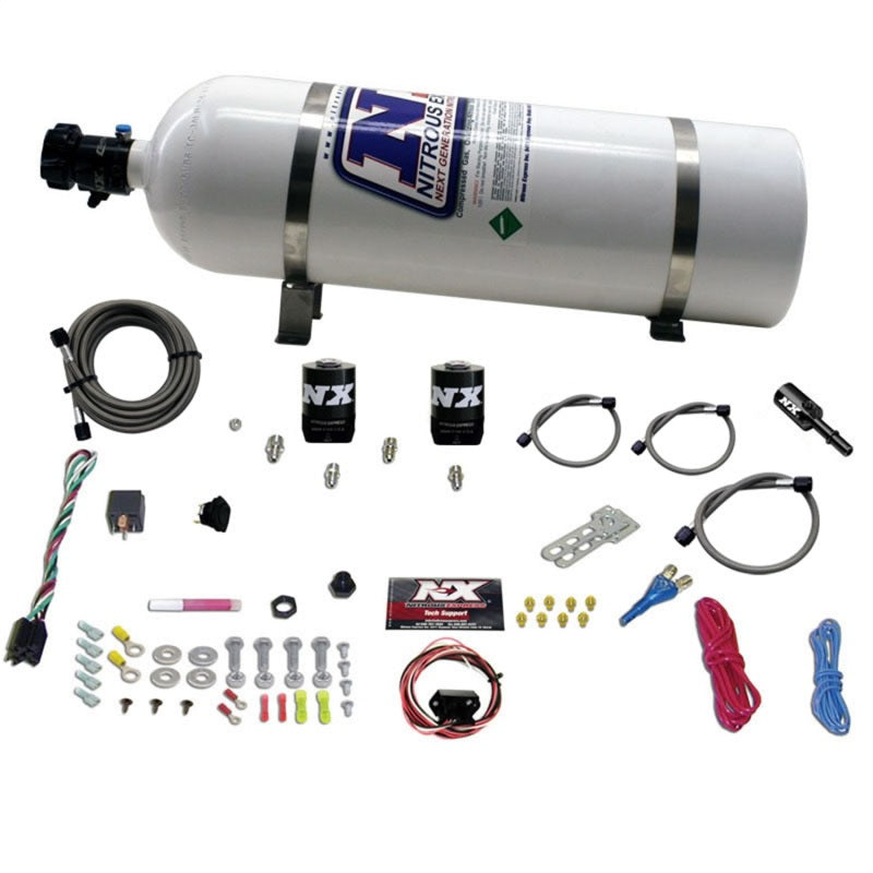 Nitrous Express Dodge Hemi/SRT8 Single Nozzle Fly By Wire Nitrous Kit (35-150HP) w/15lb Bottle, product view 1