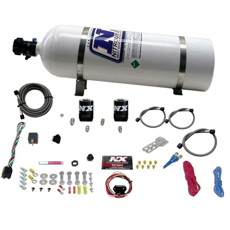 Nitrous Express Universal Fly By Wire Single Nozzle Nitrous Kit w/15lb Bottle (Incl TPS Switch), product view 3