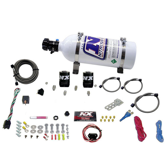 Nitrous Express 10-15 Chevrolet Camaro (5th Gen) Single Nozzle Nitrous Kit (35-150HP) w/5lb Bottle, product view 5