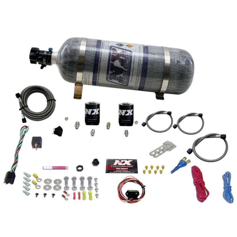 Nitrous Express 10-15 Chevrolet Camaro (5th Gen) Single Nozzle Nitrous Kit (35-150HP) w/Comp Bottle, product view 2