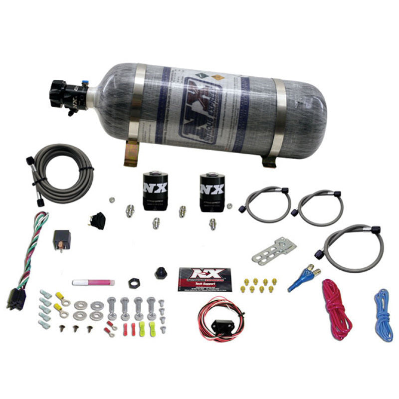 Nitrous Express 10-15 Chevrolet Camaro (5th Gen) Single Nozzle Nitrous Kit (35-150HP) w/Comp Bottle, product view 3