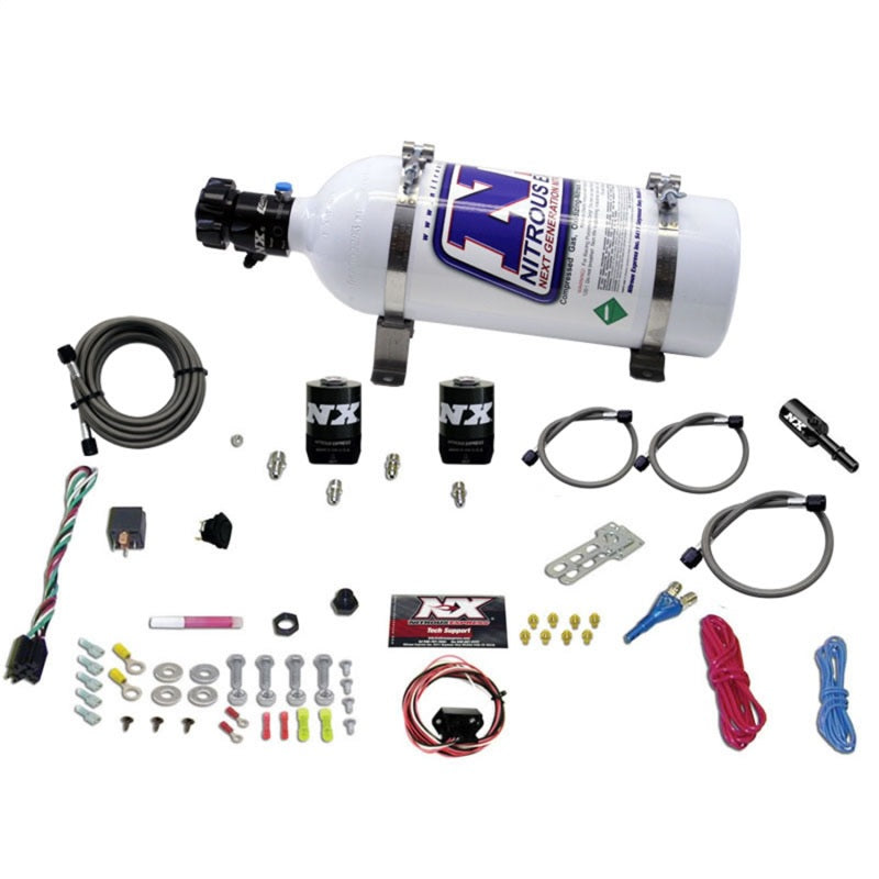 Nitrous Express 11-15 Ford Mustang GT 5.0L Coyote Single Nozzle Nitrous Kit (35-150HP) w/5lb Bottle, product view 1