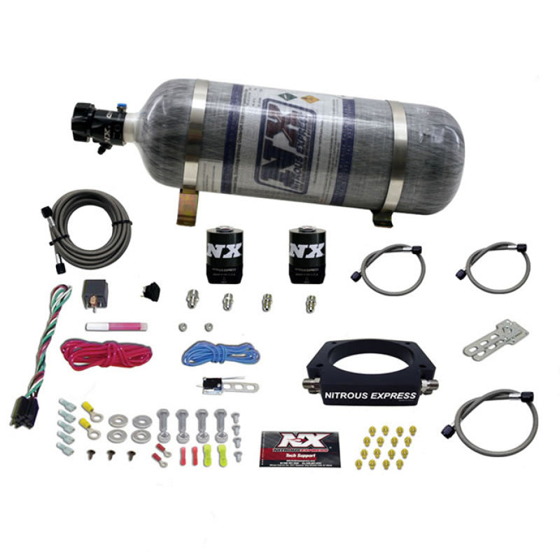 Nitrous Express GM LS 102mm Nitrous Plate Kit (50-400HP) w/12lb Composite Bottle, product view 1