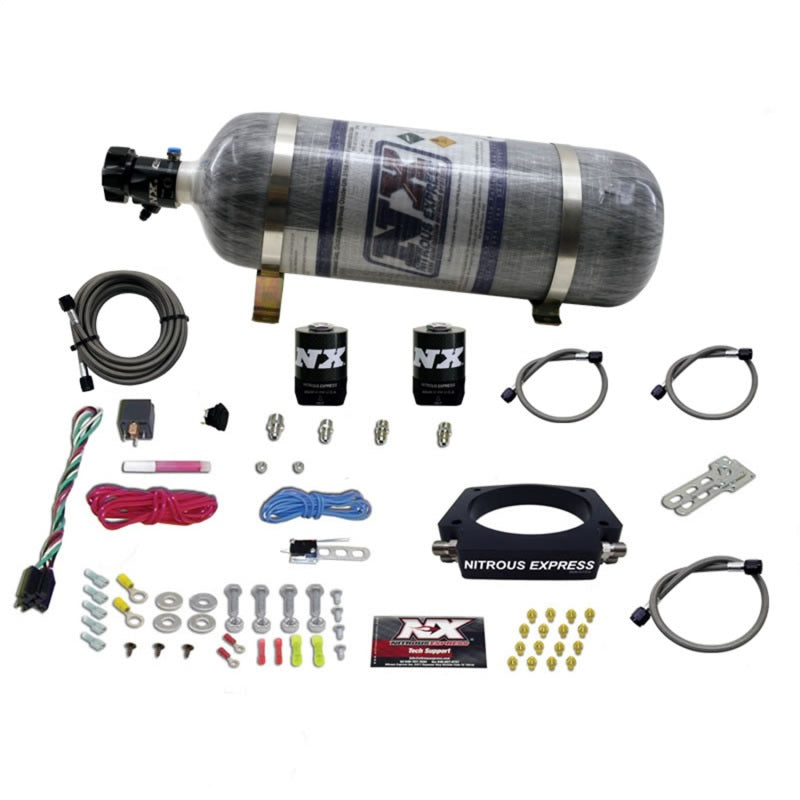 Nitrous Express GM LS 102mm Nitrous Plate Kit (50-400HP) w/12lb Composite Bottle, product view 2