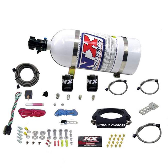 Nitrous Express GM LS 90mm Nitrous Plate Kit (50-400HP) w/10lb Bottle, product view 2