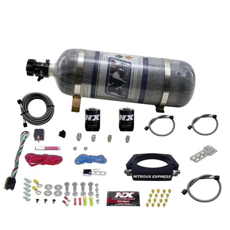 Nitrous Express GM LS 90mm Nitrous Plate Kit (50-400HP) w/12lb Composite Bottle, product view 1