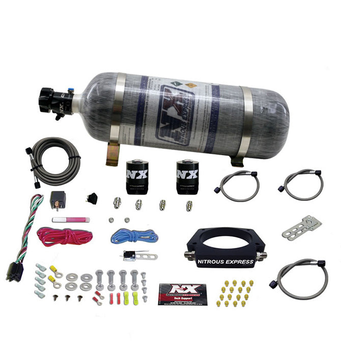 Nitrous Express GM LS 90mm Nitrous Plate Kit (50-400HP) w/12lb Composite Bottle, product view 5