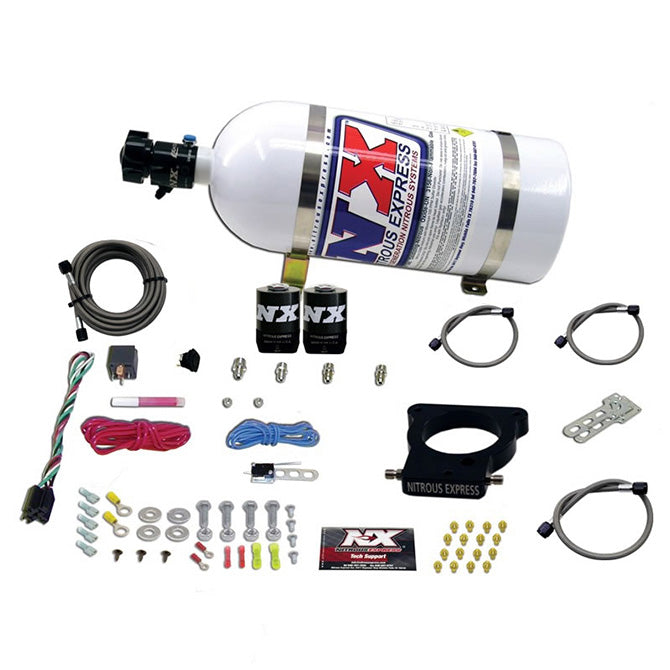 Nitrous Express GM LS 78mm 3-Bolt Nitrous Plate Kit (50-350HP) w/10lb Bottle, product view 2