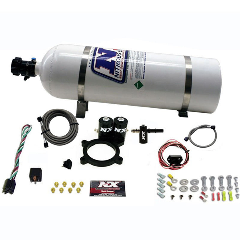 Nitrous Express 2014+ GM 5.3L Truck Nitrous Plate Kit (50-250HP) w/15lb Bottle, product view 1