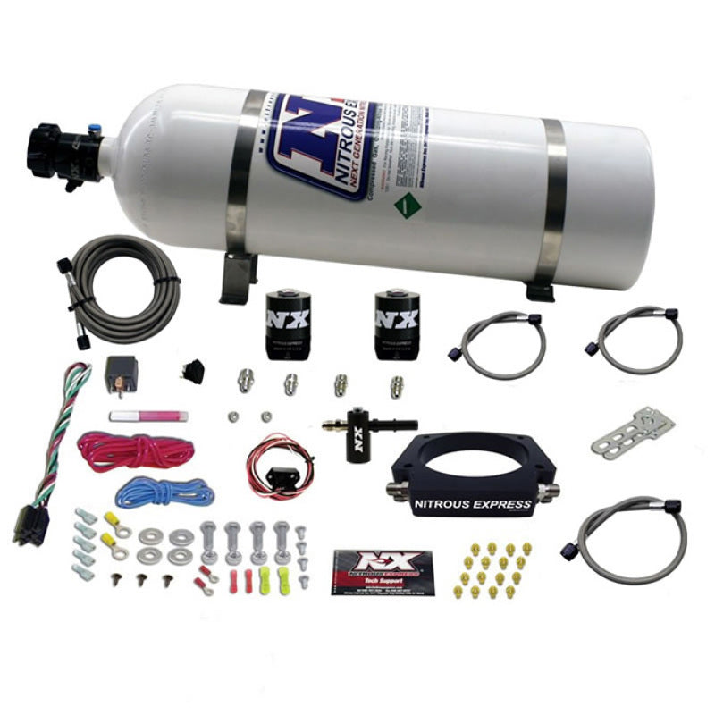 Nitrous Express 2014+ Chevrolet Corvette C7 Nitrous Plate Kit (50-300HP) w/15lb Bottle, product view 2