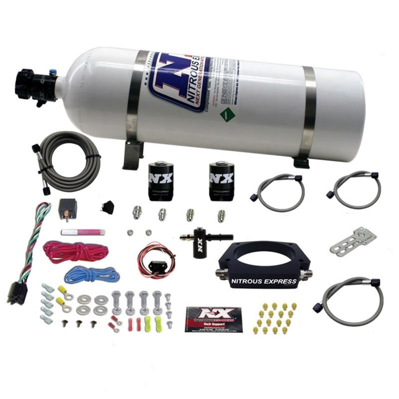 Nitrous Express 2014+ Chevrolet Corvette C7 Nitrous Plate Kit (50-300HP) w/15lb Bottle, product view 3
