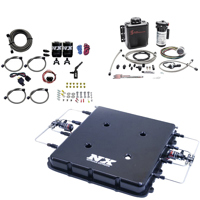 Nitrous Express Nitrous & Water Injection Nitrous Kit w/Billet LT4 Supercharger Lid w/o Bottle, product view 1