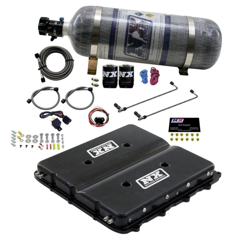 Nitrous Express Nitrous Kit w/Billet LT4 Supercharger Lid w/12lb Bottle, product view 1