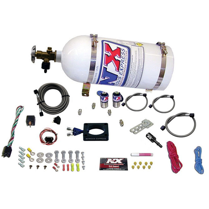 Nitrous Express 13-16 Dodge Dart 1.4L Turbo Nitrous Plate Kit (35-100HP) w/10lb Bottle, product view 5