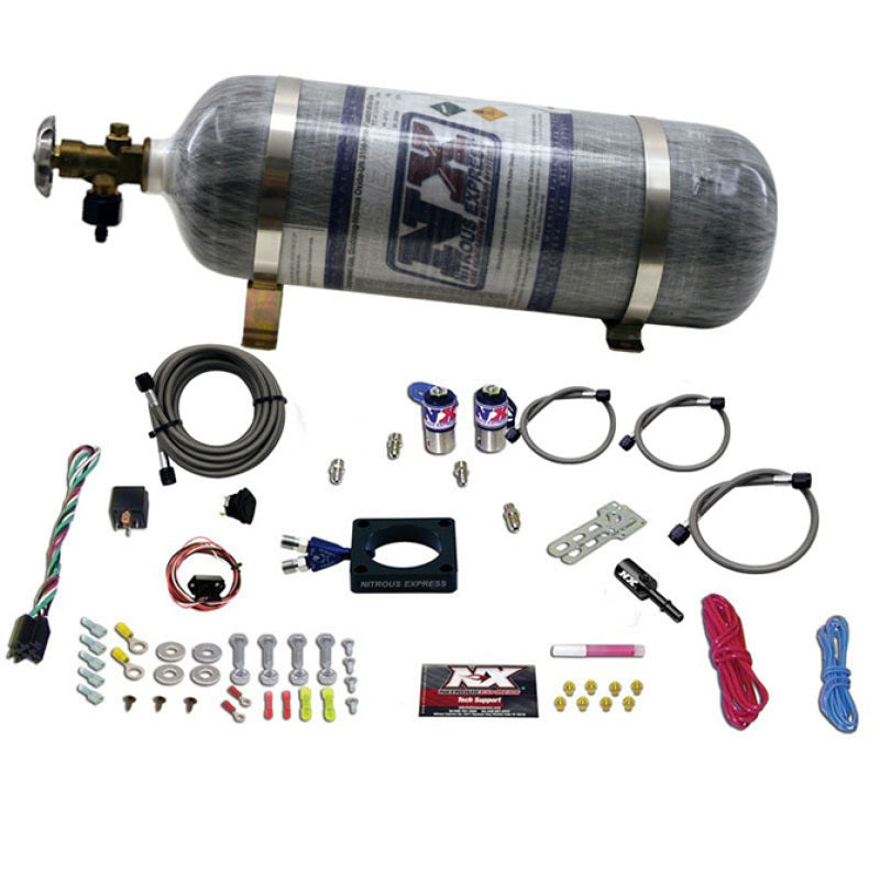 Nitrous Express 13-16 Dodge Dart 1.4L Turbo Nitrous Plate Kit (35-100HP) w/Composite Bottle, product view 2