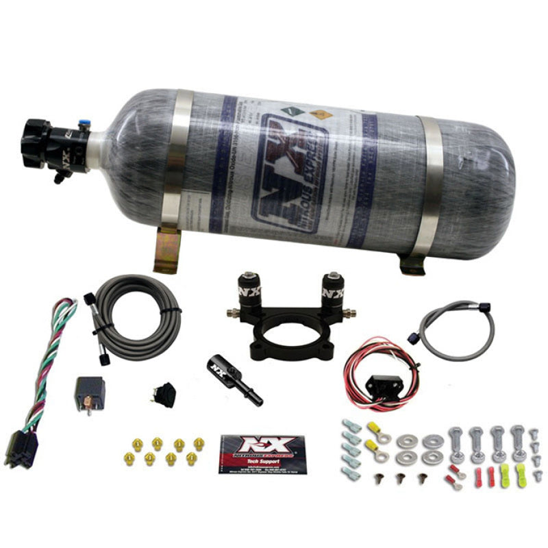 Nitrous Express 13-16 Dodge Dart 2.0L Nitrous Plate Kit (35-100HP) w/Composite Bottle, product view 3