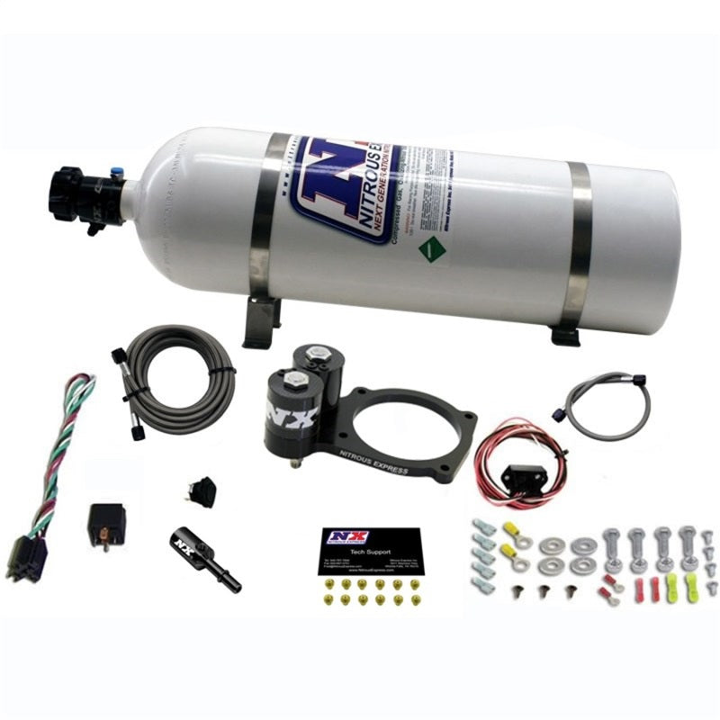 Nitrous Express Dodge Hellcat/Demon Nitrous Plate Kit w/15lb Bottle, product view 3